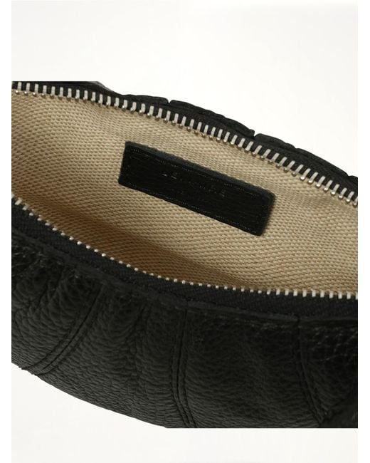 Lemaire Black Crossbody Croissant Coin Purse
