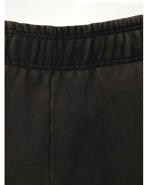 Entire studios Black Full Sweatpants, 100% Cotton for men