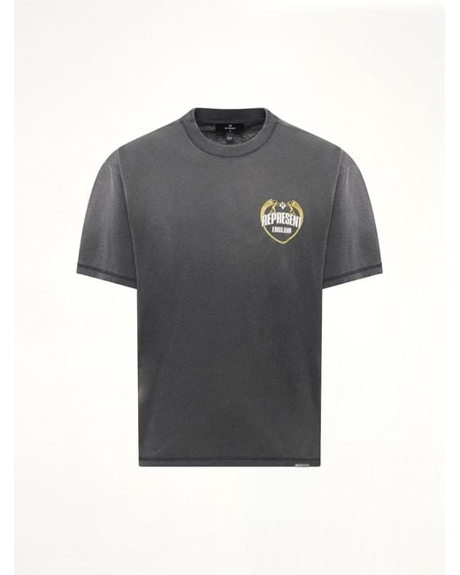 Represent Gray Angel Border T-Shirt for men