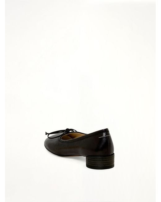 MM6 by Maison Margiela Black Ballet Shoe 3Cm