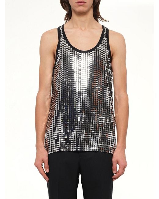 Givenchy Blue Podium Tank Top for men