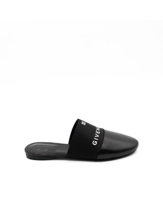 Givenchy Black Bedford 4G Flat Mule Sandals, , 100% Lambskin Leather