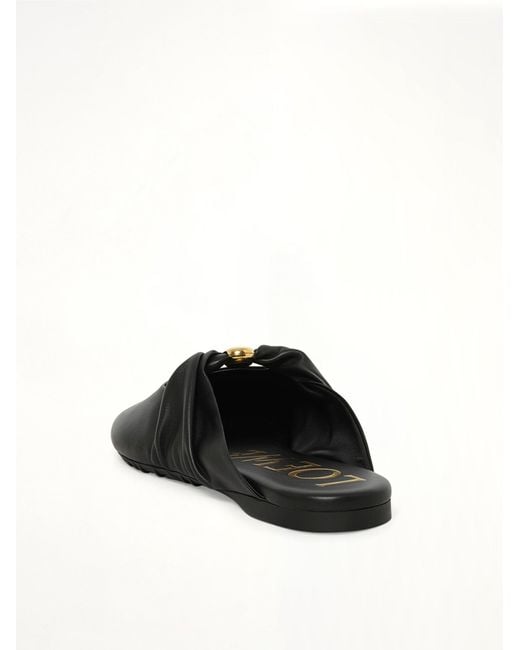 Loewe Black Pebble Soft Mule