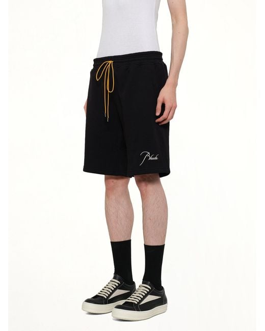 Rhude Black Classique Sweatshorts for men