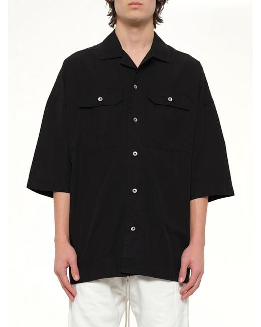 Rick Owens Black Magnum Tommy Shirt for men