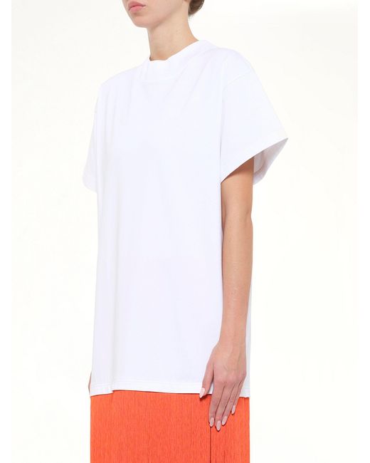 Alaïa White Fringed T-Shirt
