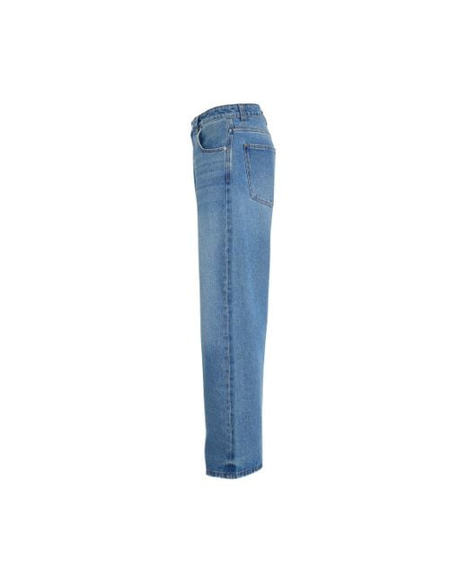 Jacquemus Blue Le Denimes Large Jeans, /Tabac, 100% Cotton for men