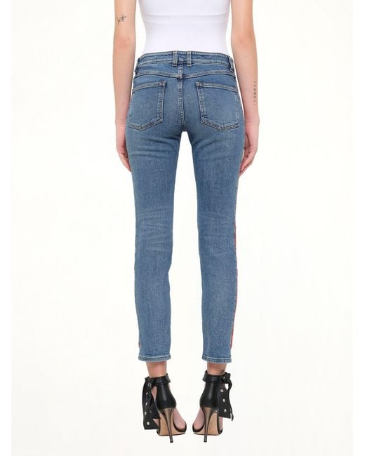 McQueen Blue Kuroki Fit Denim Pants