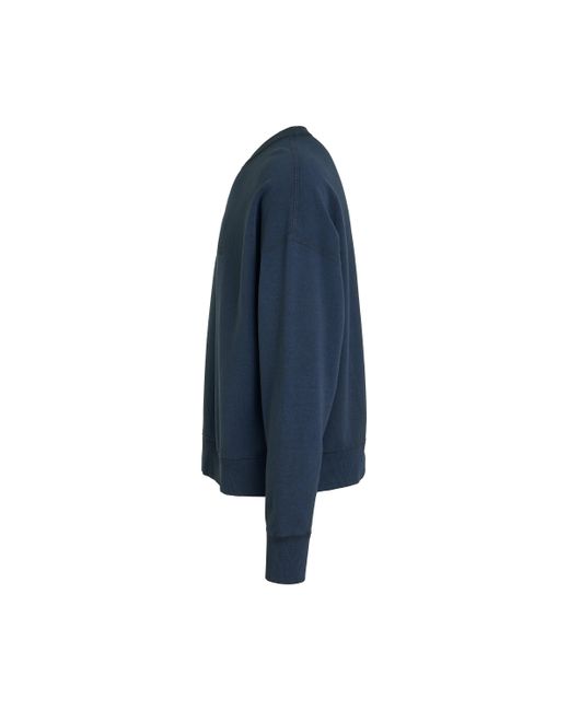 Maison Margiela Blue 'Classic Logo Sweatshirt, Long Sleeves, , 100% Cotton, Size: Small for men