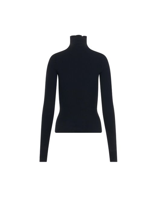 Balenciaga Blue 'Turtleneck Sweater, Long Sleeves, , Size: Small