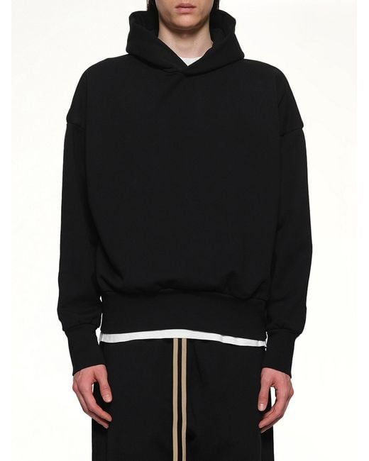 Fear Of God Black Logo Hoodie for men