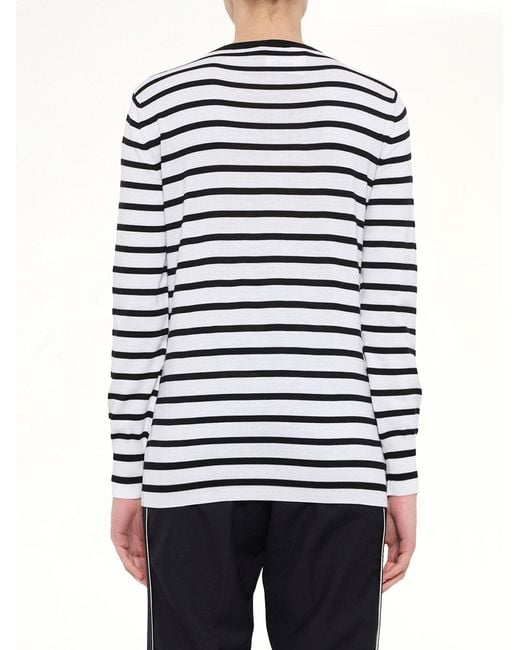 Loewe Gray Cat Sweater Stripes