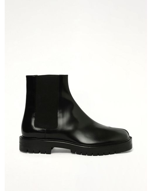 Maison Margiela Black Tabi County Chelsea Boots for men