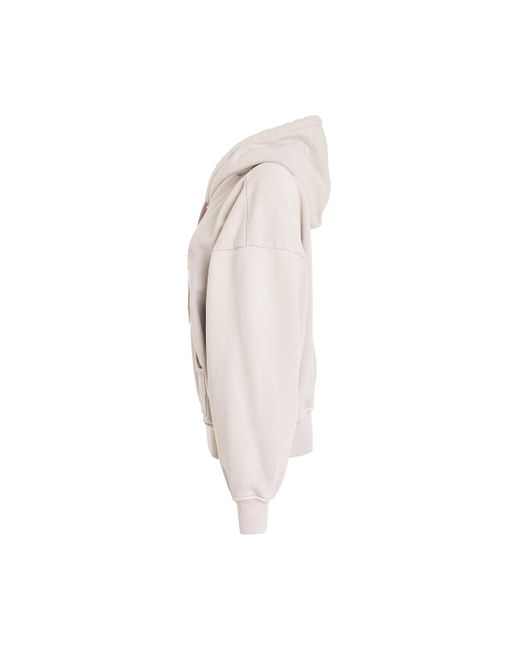 Off-White c/o Virgil Abloh White Off- Laundry Logo Casual Hoodie, Long Sleeves, , 100% Cotton
