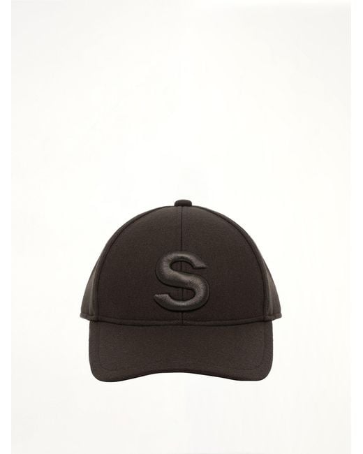 Sacai Black S Cap Wool Melton for men