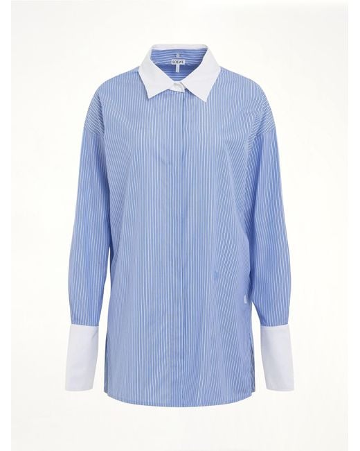 Loewe Blue Striped Long Shirt