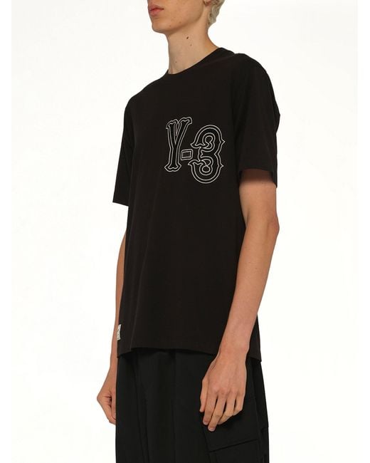 Y-3 Black Elite 5 Graphics T-Shirt for men