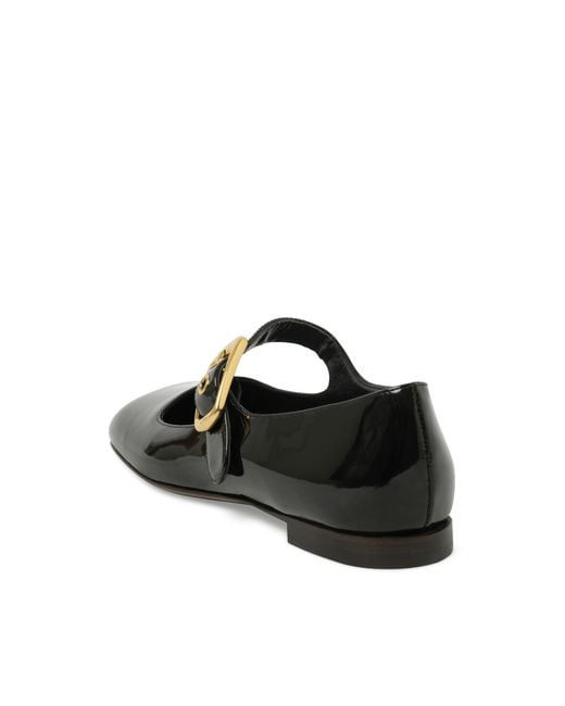 Chloé Black Polly Flat Sandals