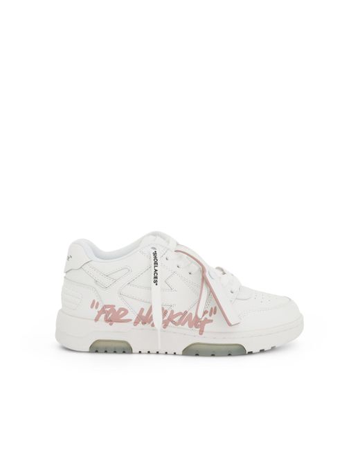 Off-White c/o Virgil Abloh White Off- Out Of Office "For Walking" Sneakers, /, 100% Rubber