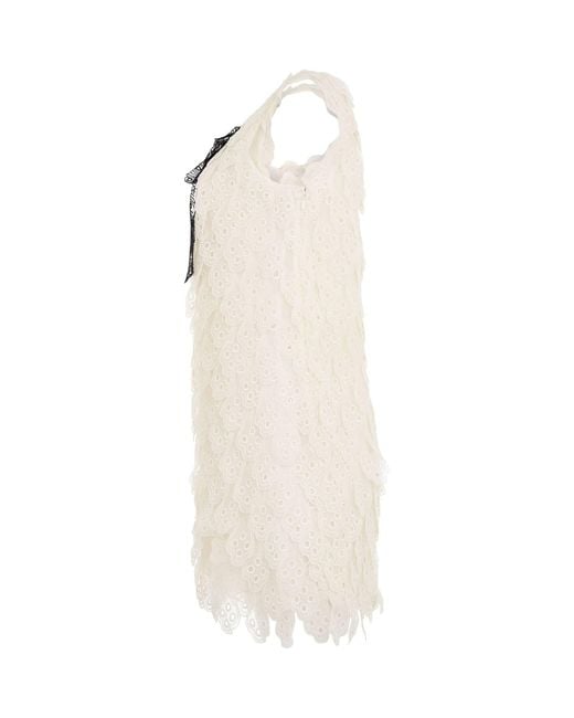Chloé White Dress, Round Neck