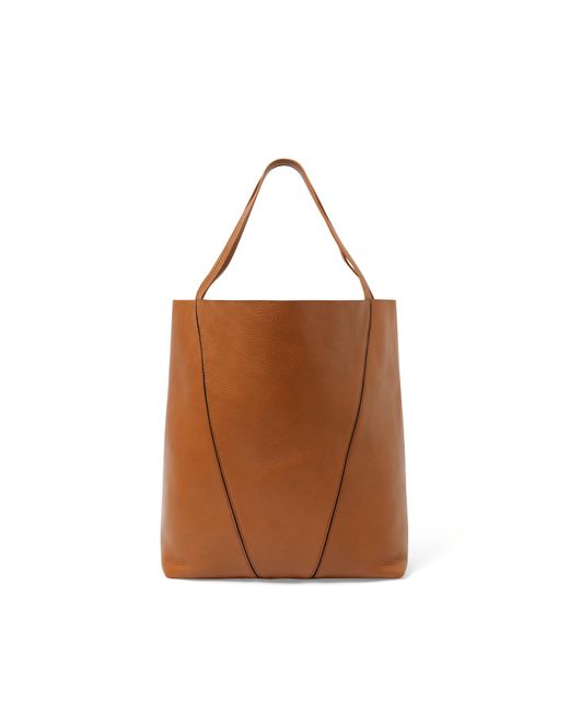 Chloé Brown Spin Large Tote Bag, 100% Calf Leather