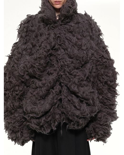 Doublet Black Smoke Fur Jacket for men