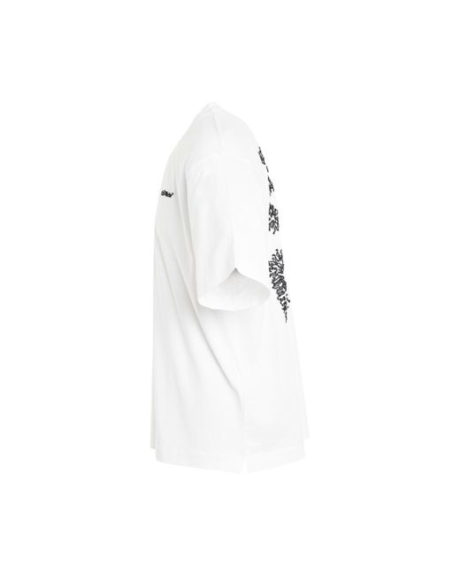 Off-White c/o Virgil Abloh White Off- Tattoo Arrow Skate T-Shirt, Short Sleeves, /, 100% Cotton for men