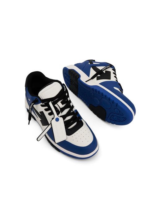 Off-White c/o Virgil Abloh Blue Off- Out Of Office Calf Leather Sneaker, 100% Rubber for men
