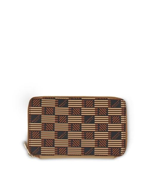 Moreau Brown Continental Zip Wallet, 100% Leather