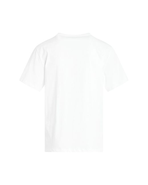 Alexander McQueen White 'Fold Skull Print T-Shirt, Short Sleeves, /, 100% Cotton, Size: Small for men