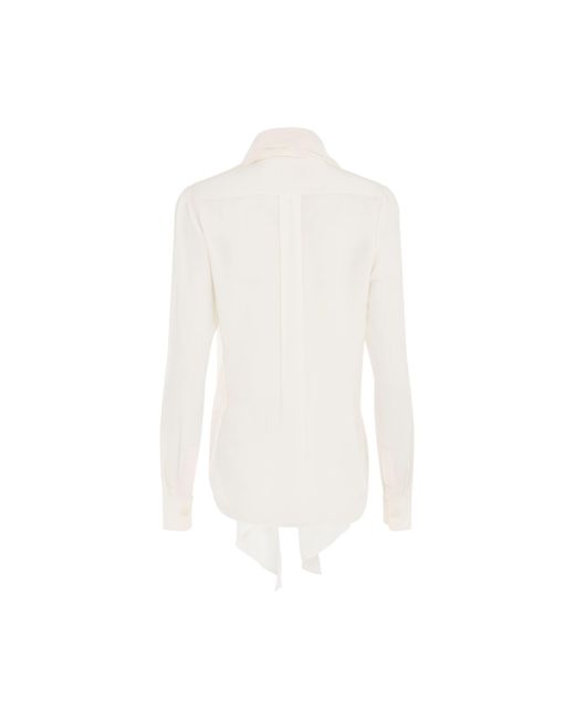 Chloé White Top, , 100% Silk