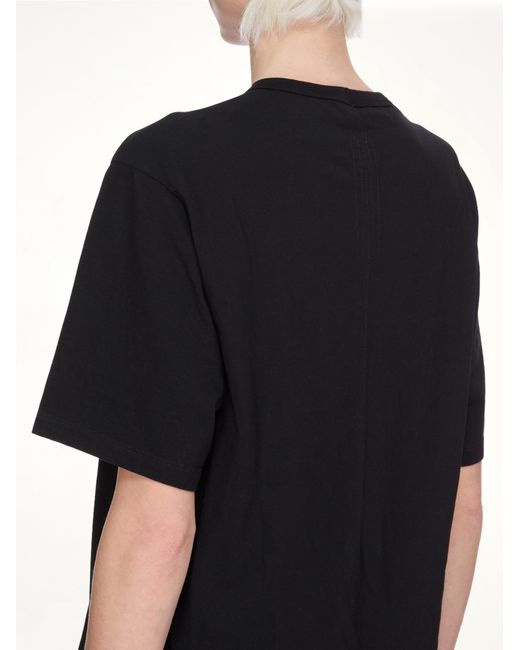 Rick Owens Black Brad T, Short Sleeves, 100% Cotton