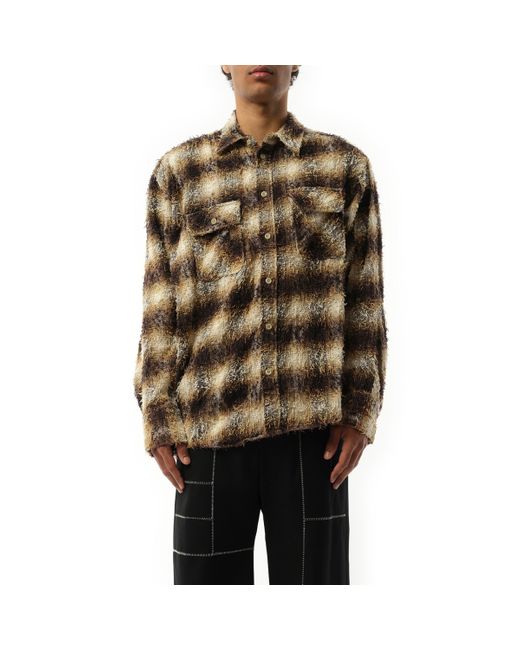 Doublet Zombie Silhouette Check Shirt, , 100% Cotton, Size: Medium 