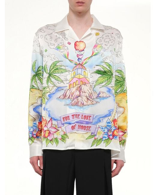 Casablanca Gray Better Days Ls Shirt for men