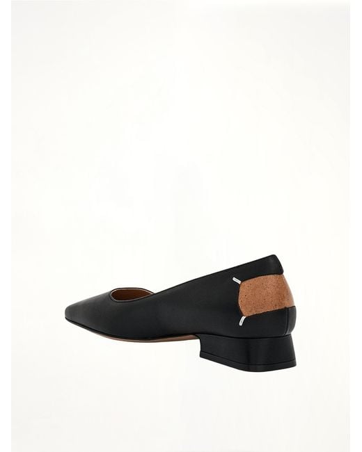 Maison Margiela Black Four Stitches Decortique Ballerinas
