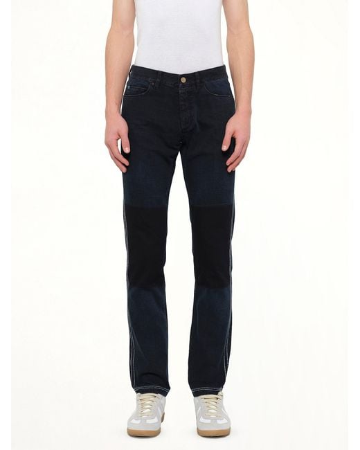 Lanvin Black Skinny Patch Jean for men