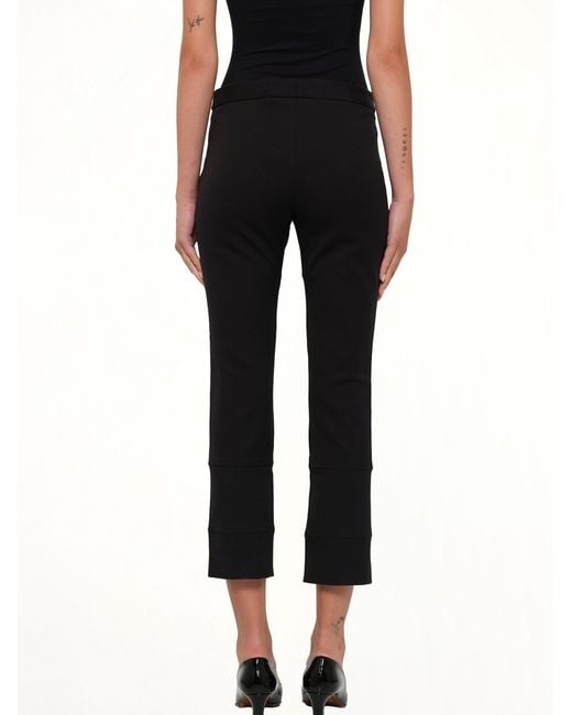McQueen Black Fitted Zip Pants