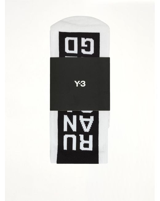 Y-3 White X Nbhd Socks Hi for men