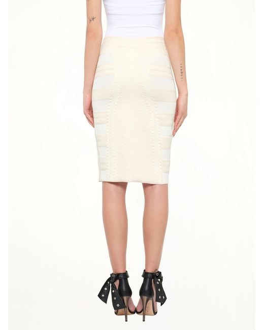 McQueen White Skirt