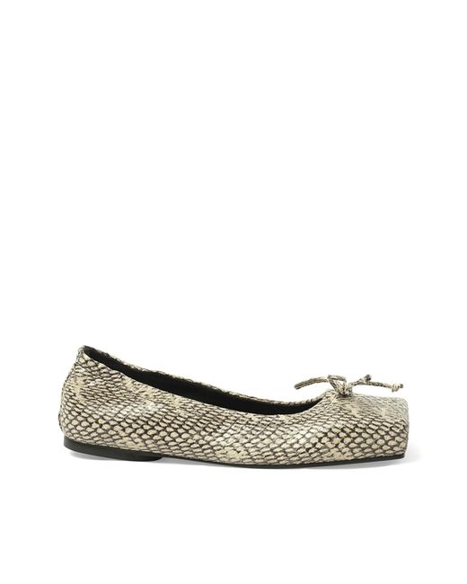 Jacquemus Green Les Ballerines Ballet Sandals, 100% Lambskin
