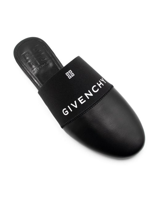 Givenchy Black Bedford 4G Flat Mule Sandals, , 100% Lambskin Leather