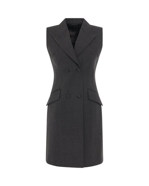 Givenchy Black Tailored Sleeveless Dress