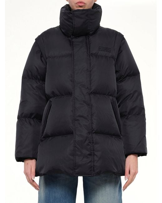 MM6 by Maison Margiela Blue Nylon Puffer
