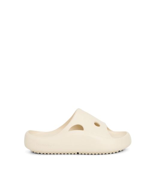 Off-White c/o Virgil Abloh Natural Off- Meteor Slider Sandals, , 100% Rubber