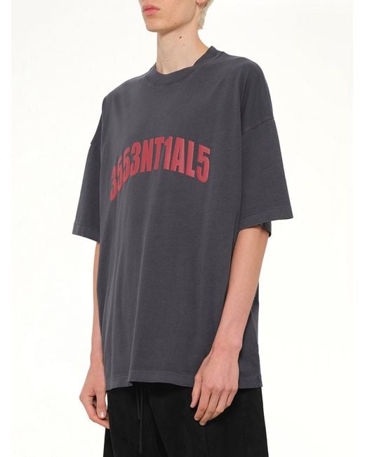 Fear Of God Gray 3553Ntial5 T-Shirt for men