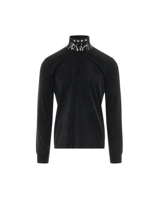 Givenchy Black Dyed Layered Long Sleeve T-Shirt, , 100% Cotton for men