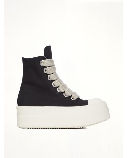Rick Owens Black Mega Bumper Jumbolace Sneaks for men