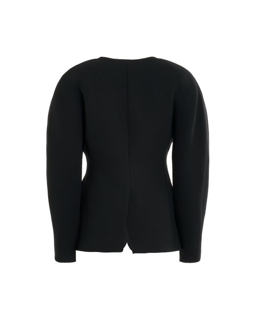 Jacquemus Black Ovalo Suit Jacket, Long Sleeves, , 100% Polyester