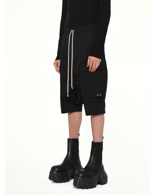 Rick Owens Black Cargo Pods for men
