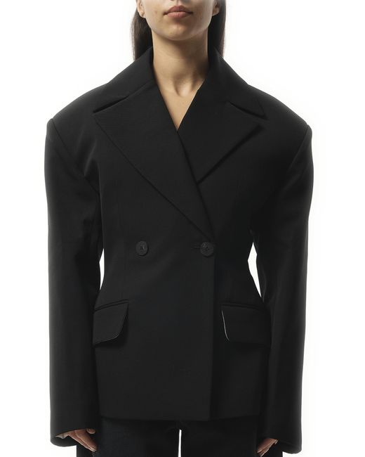 Jacquemus Black La Veste Norma, Long Sleeves, 100% Wool
